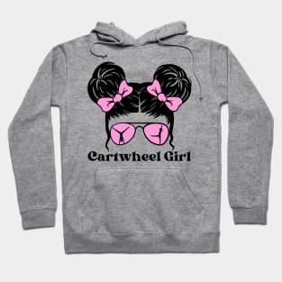 Messy Bun Cartwheel Girl Hoodie